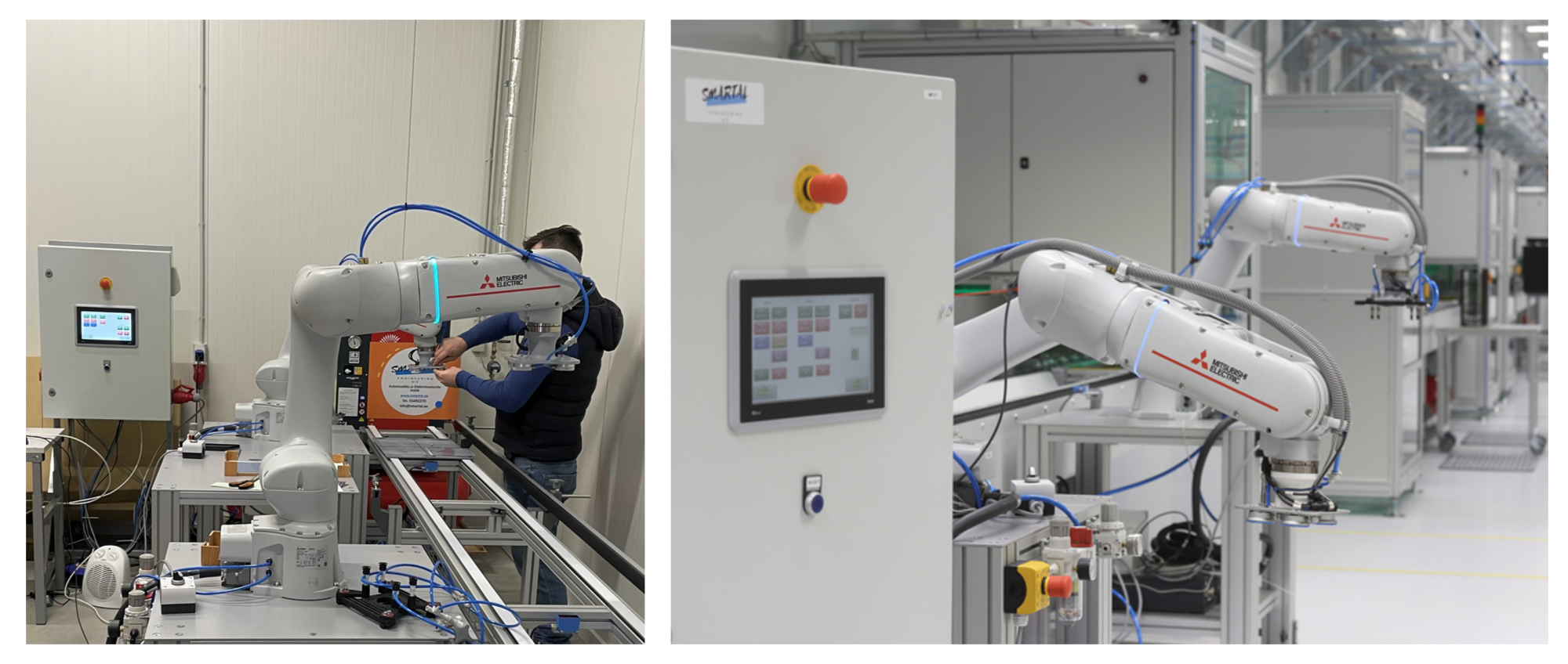 (a) Robot development in progress () Elcogen fact